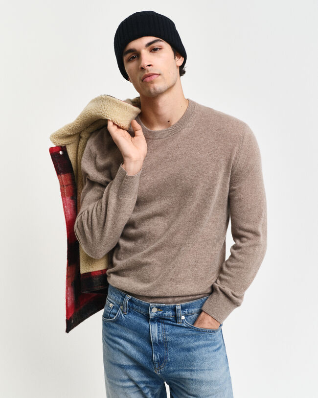 Maglia girocollo in cashmere