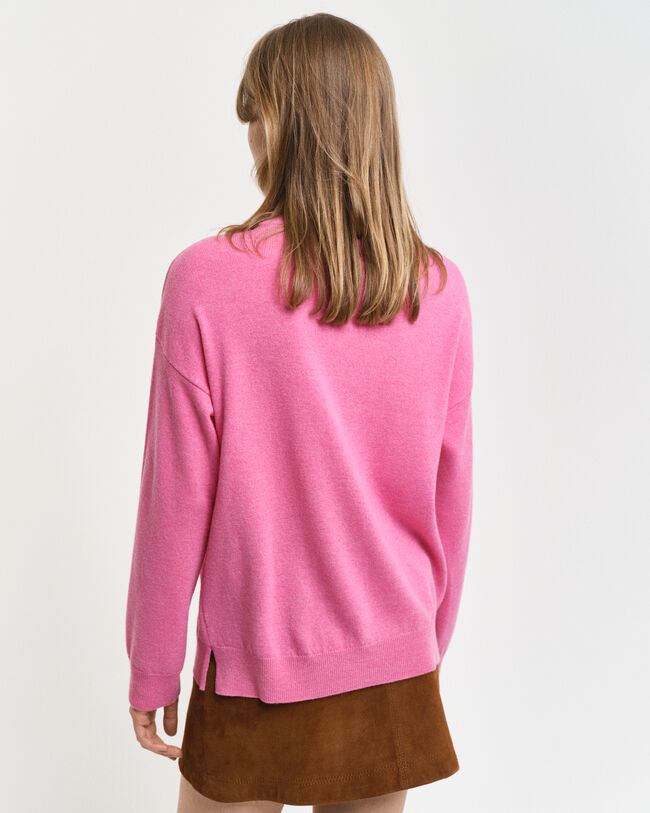 Maglia girocollo in finissima lana d’agnello