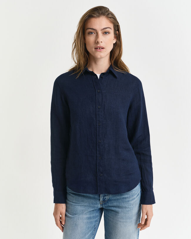 Camicia di lino regular fit