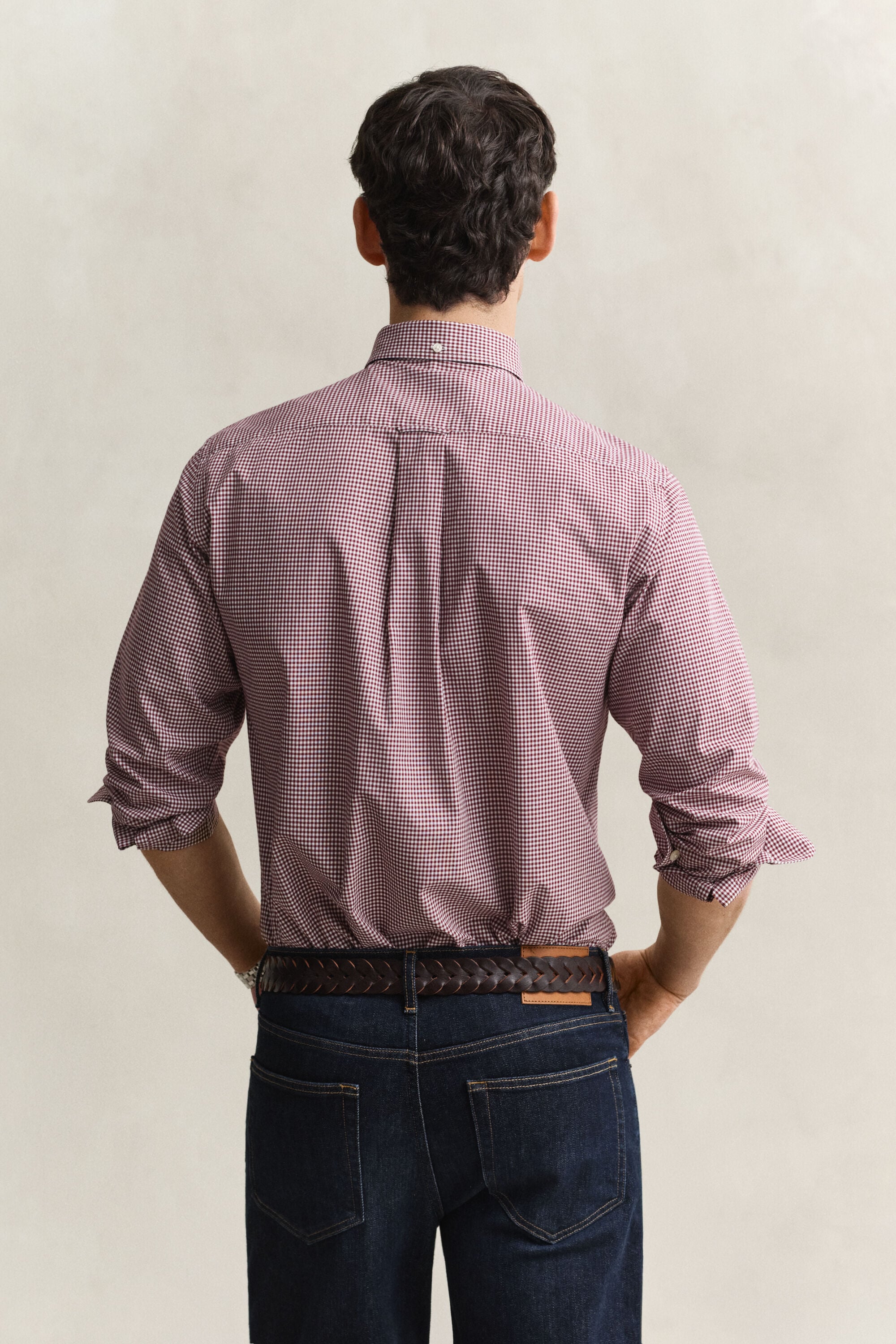 Camicia classica in popeline percalle