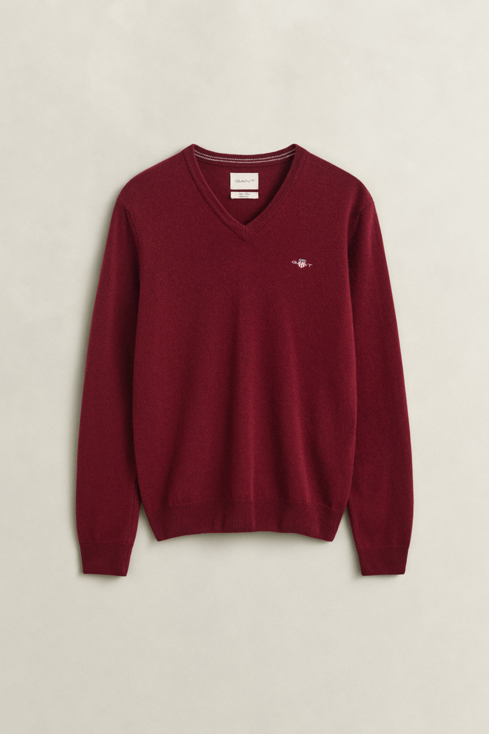 Maglia con scollo a V in lana d’agnello