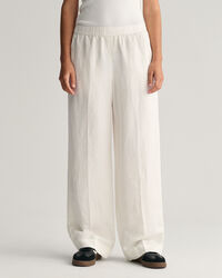 Pantaloni Pull-on in misto lino relaxed fit