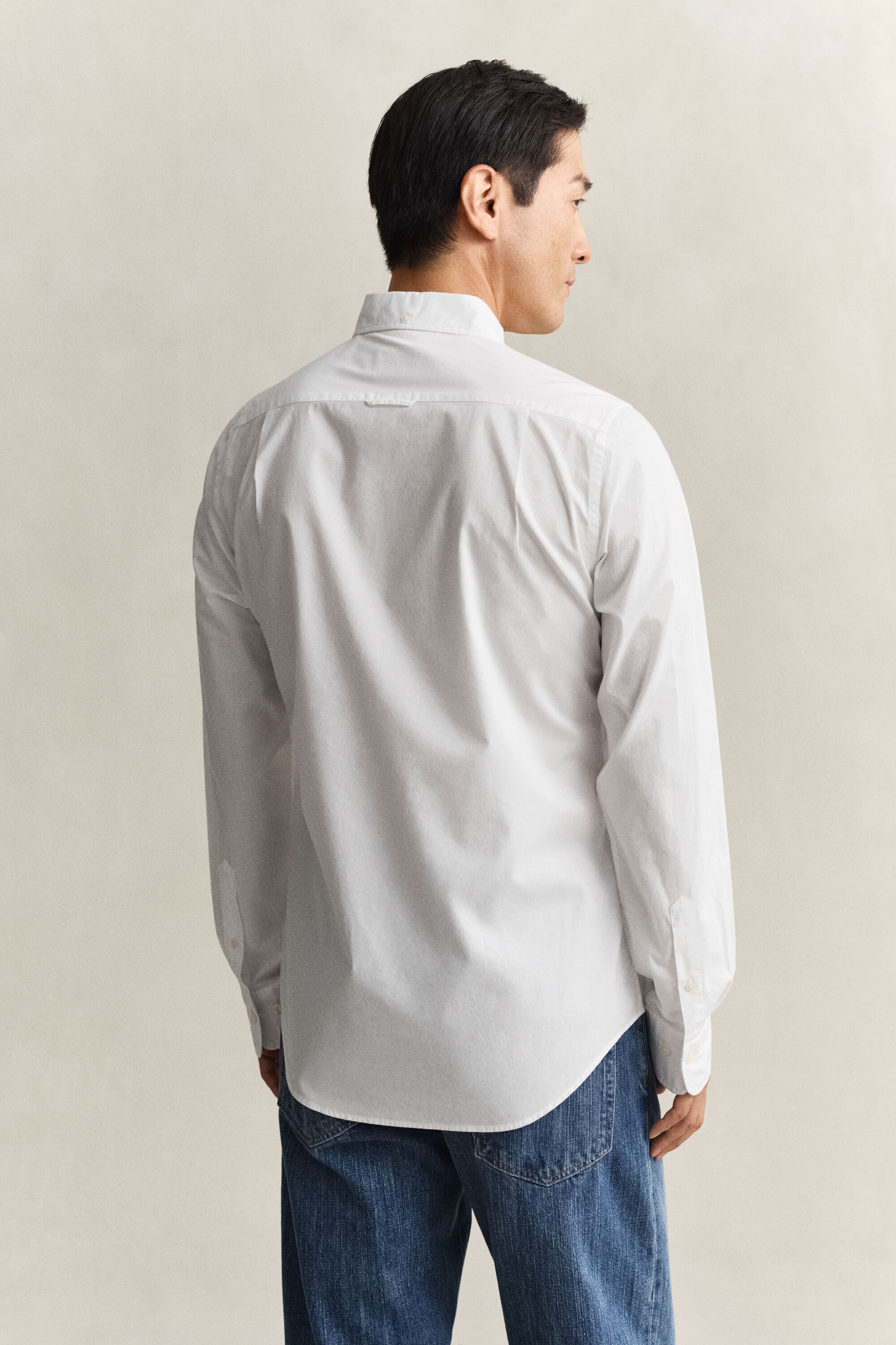 Camicia classica in popeline slim fit
