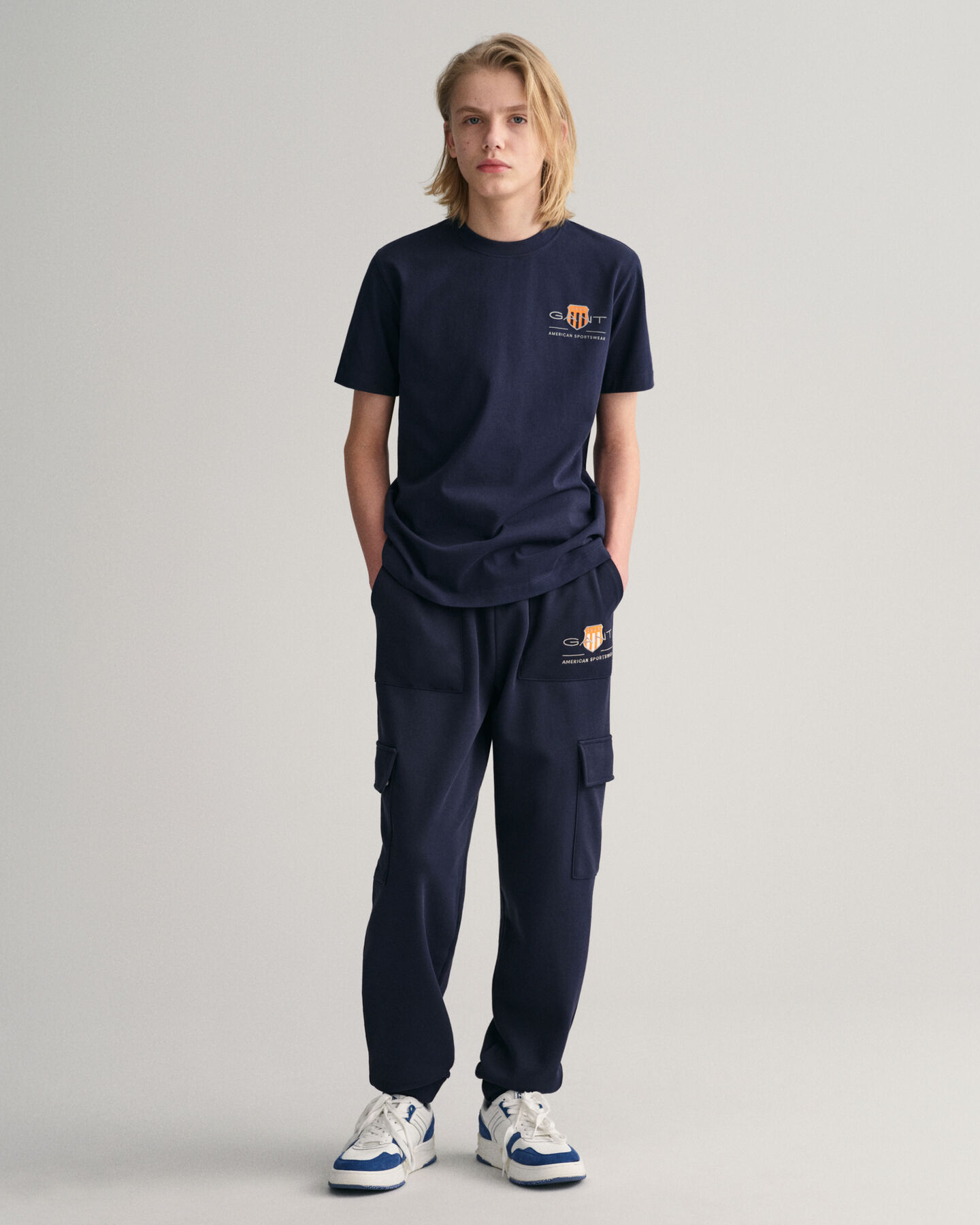 Pantaloni della tuta cargo Contrast Shield Teen Boys