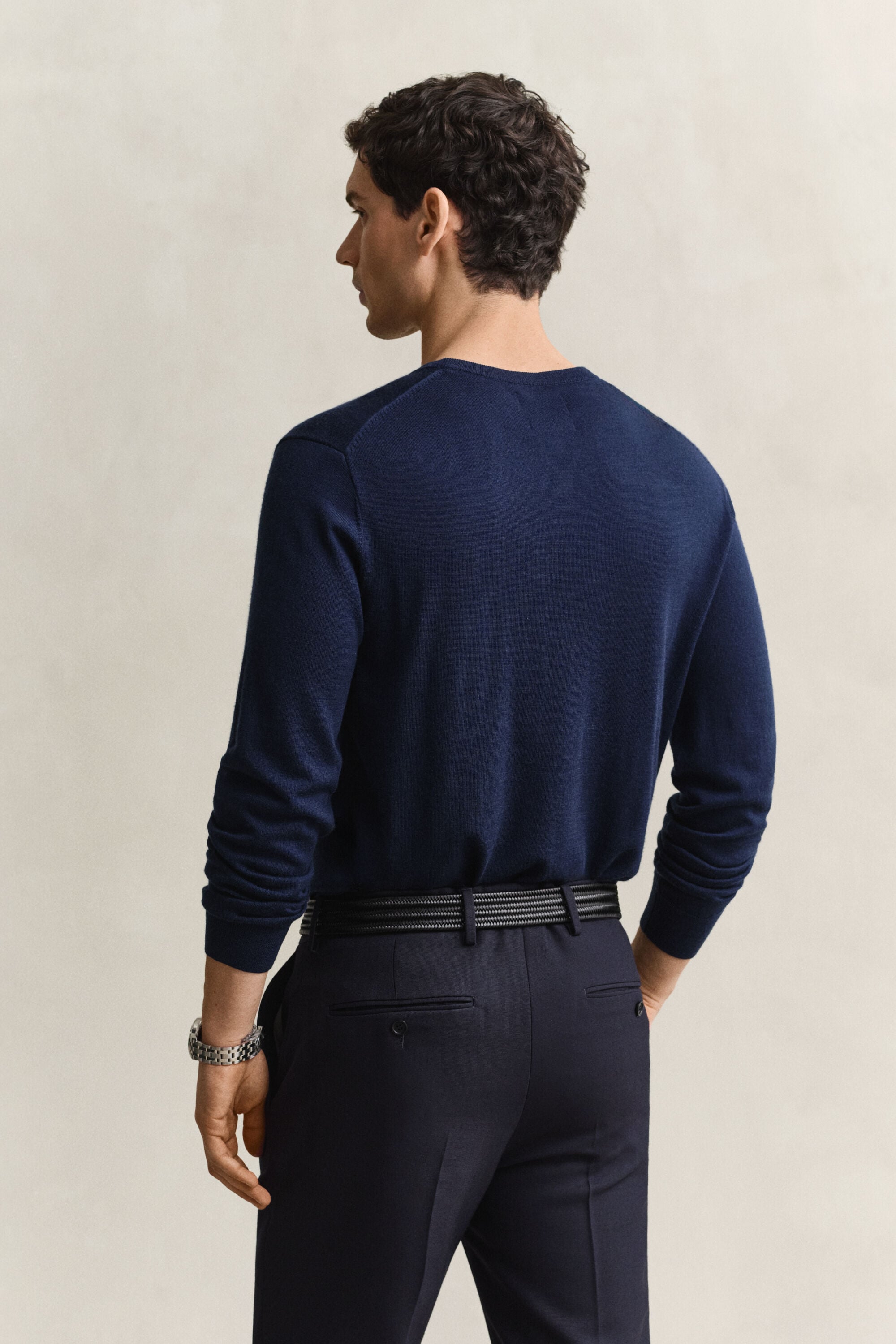 Maglia girocollo in lana merino