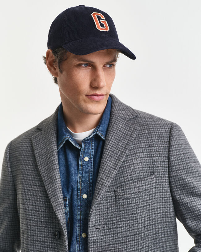 Cappotto in lana bicolore