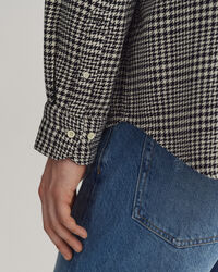 Camicia in cotone pied-de-poule oversize