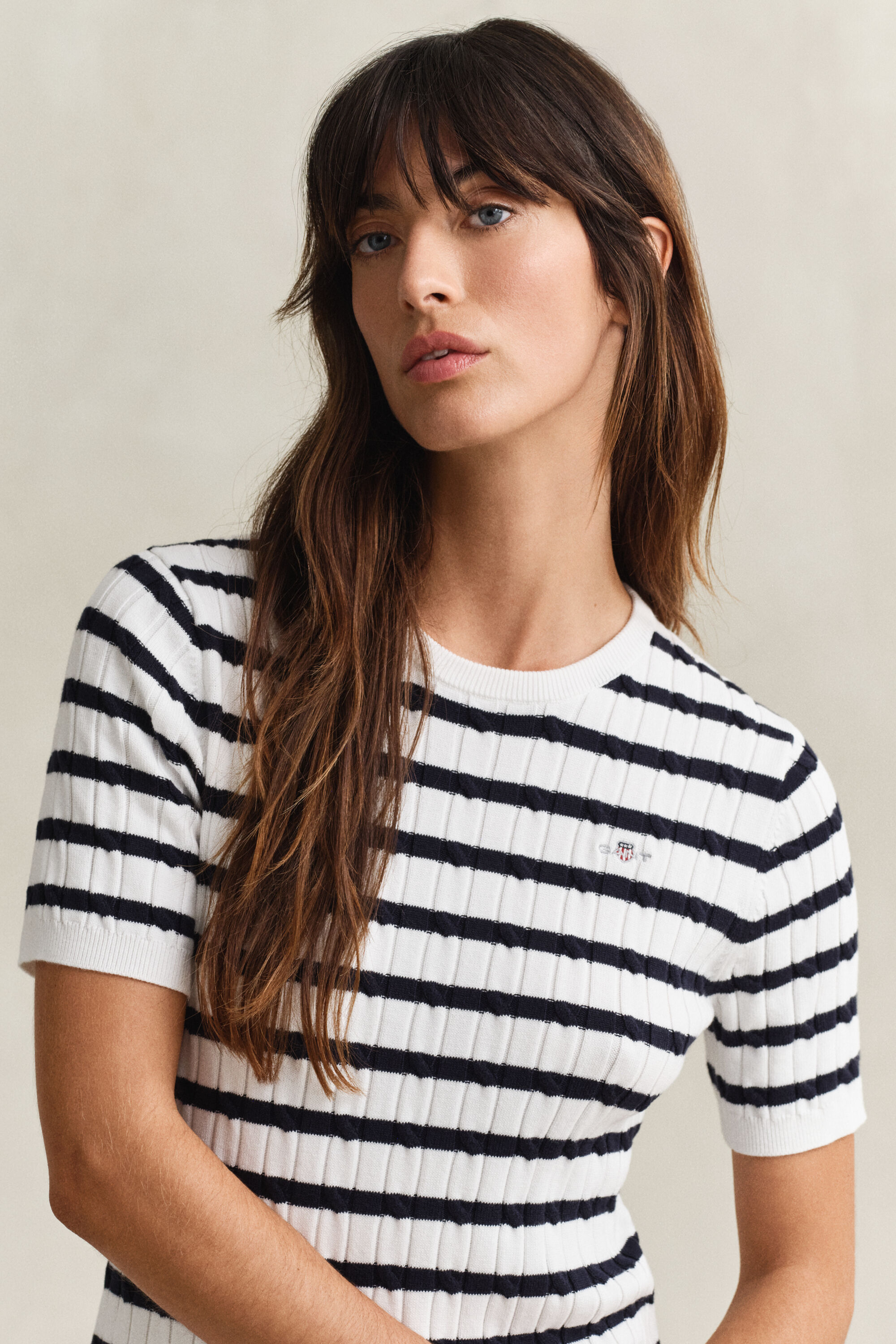 Abito in cotone a trecce