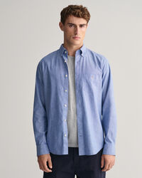 Camicia in lino-cotone regular fit