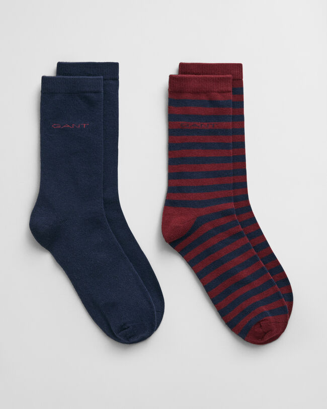 Confezione da 2 paia di calzini a righe Teens