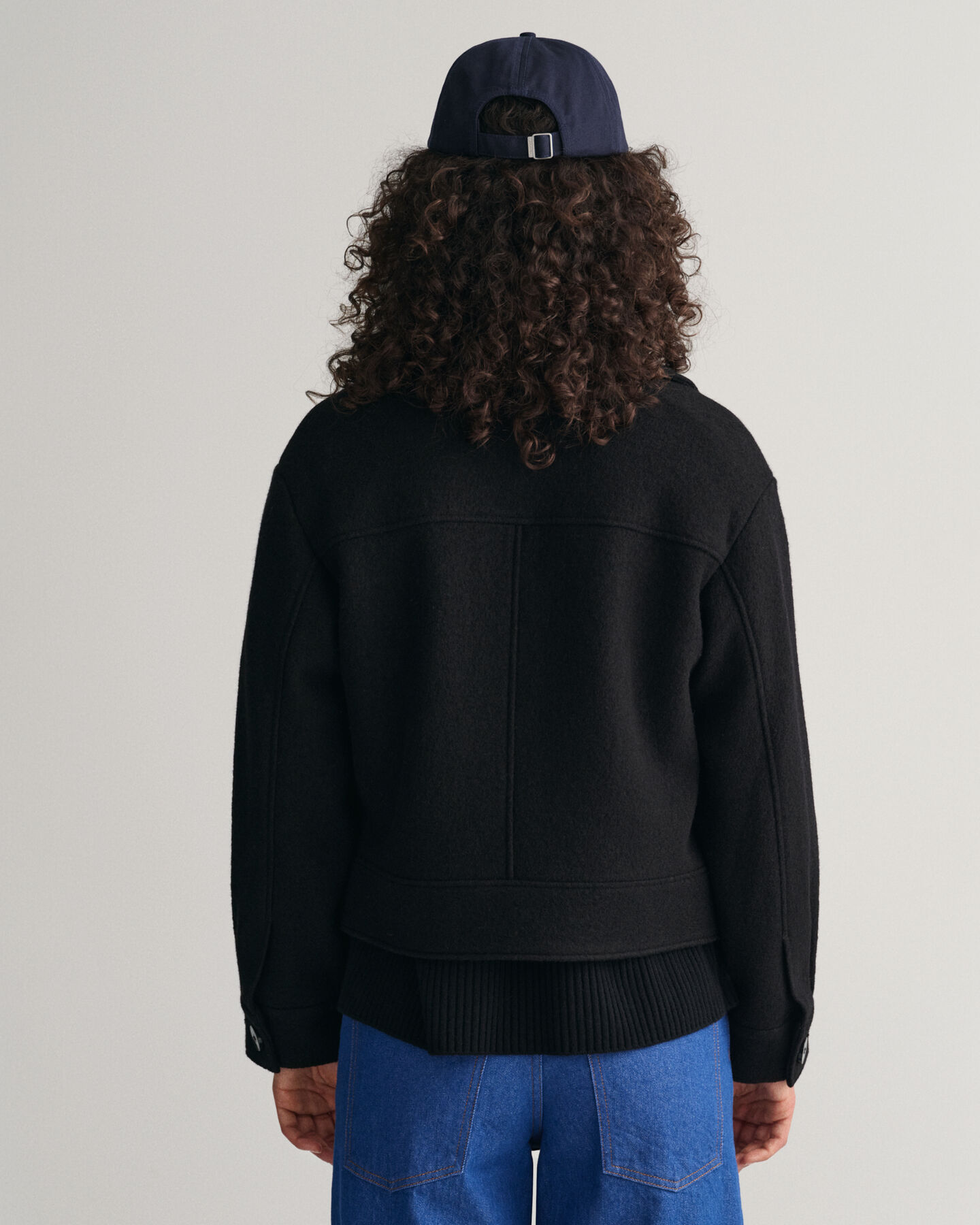 Giacca in boucl&eacute; con zip