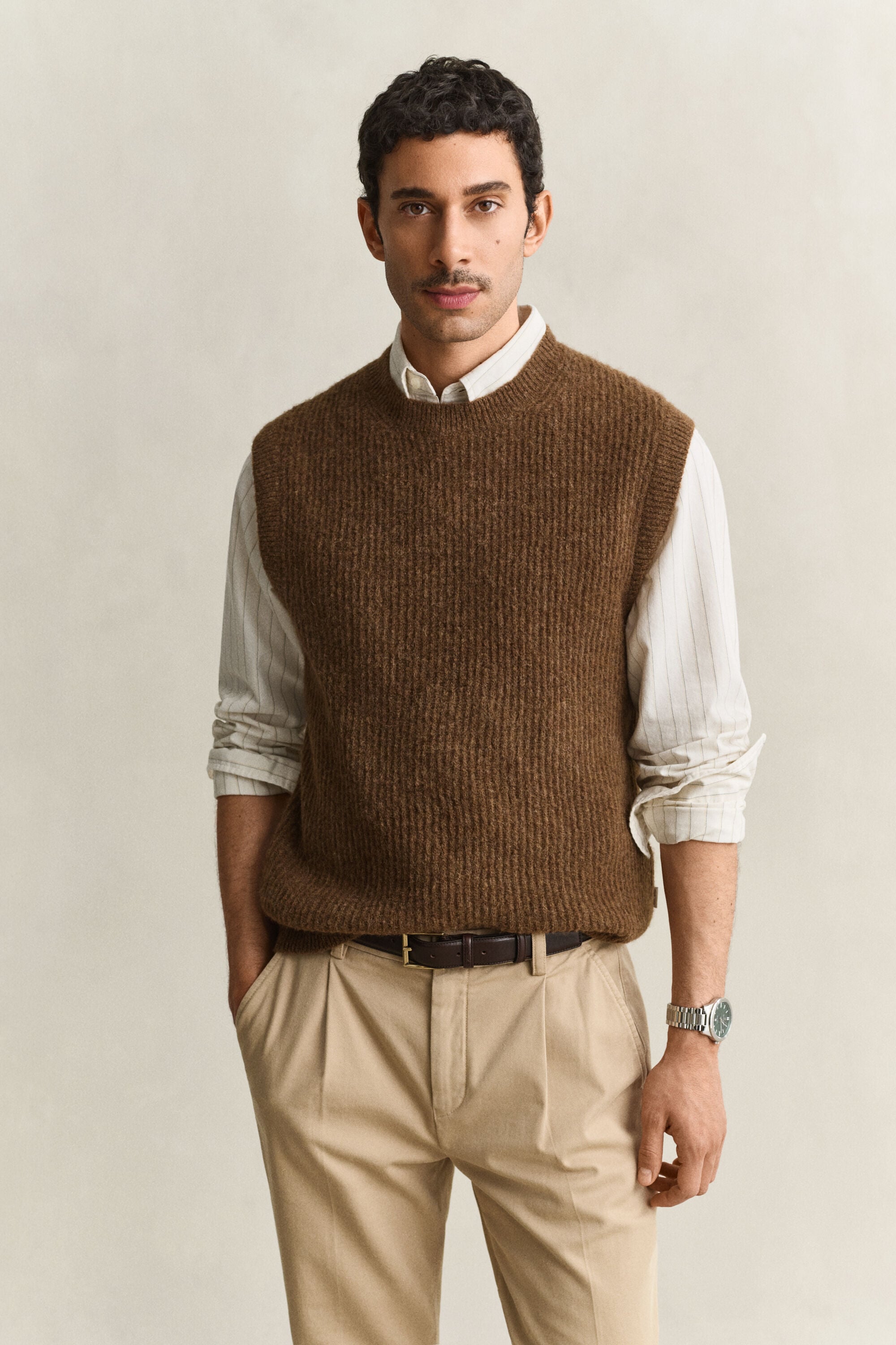 Gilet in misto lana d'alpaca