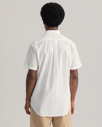 Camicia in broadcloth a maniche corte regular fit