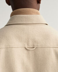 Camicia giacca in misto lana