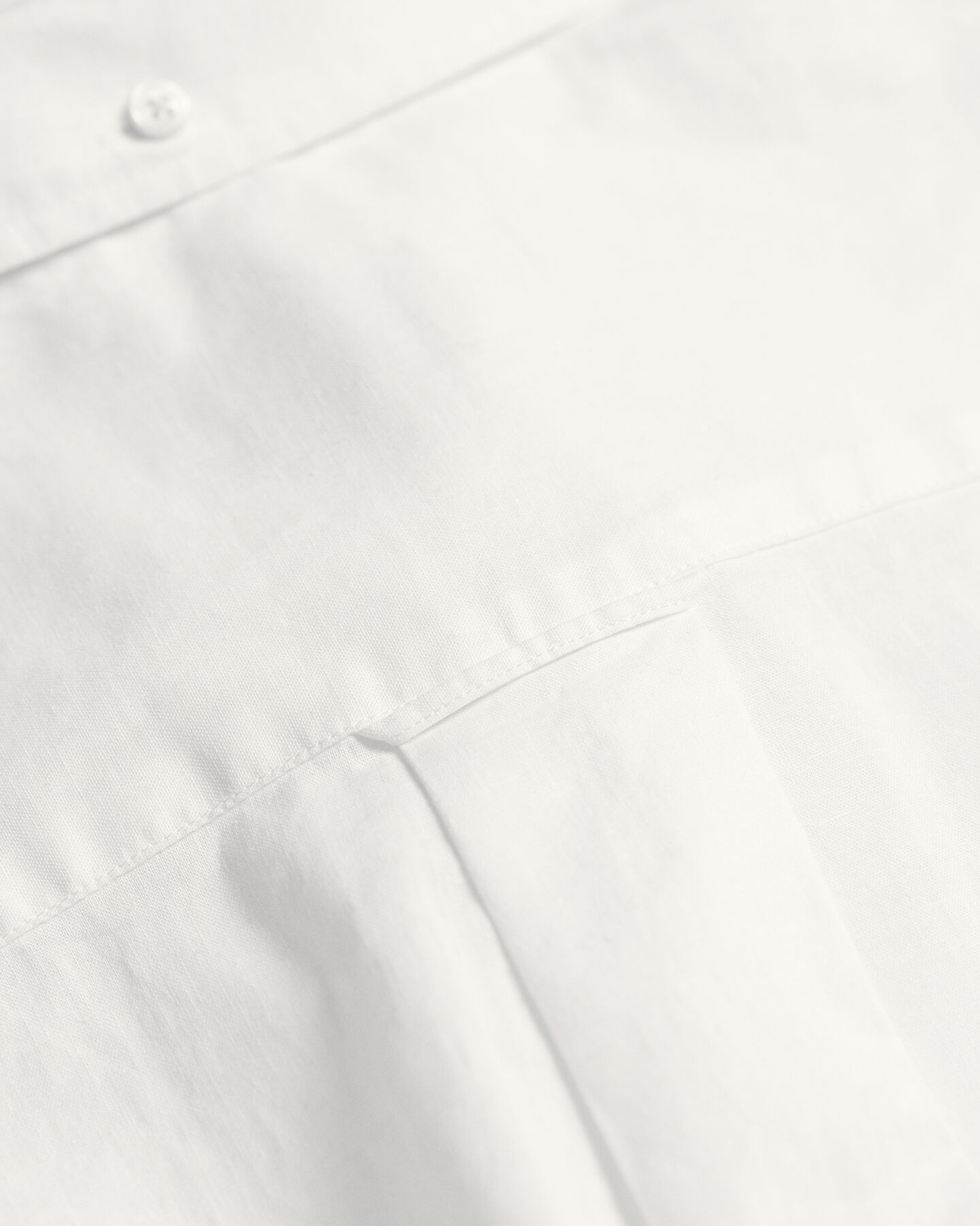 Camicia a maniche corte in misto cotone-lino regular fit