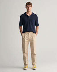 Pantaloni da abito in cotone regular fit