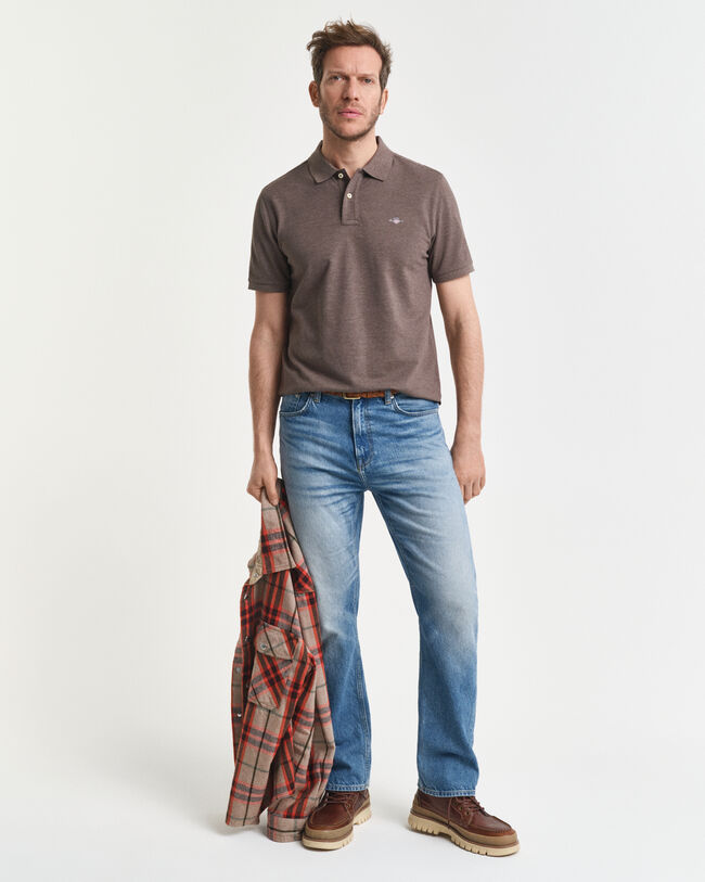 Polo Shield in piqué regular fit