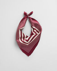 Foulard in seta orlato con monogramma