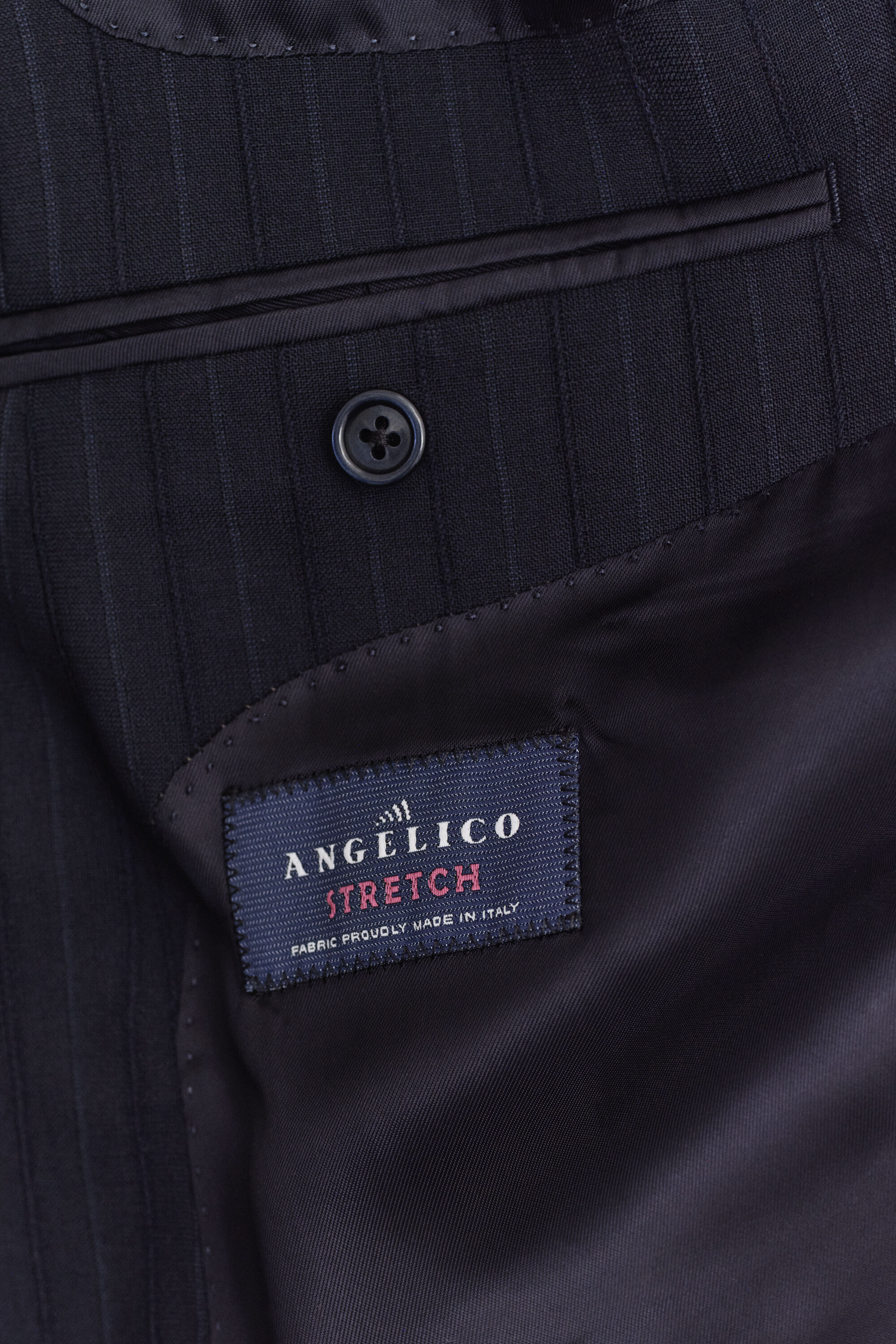 Giacca da abito gessata tono su tono