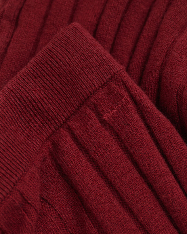 Gonna a coste ampie in lana