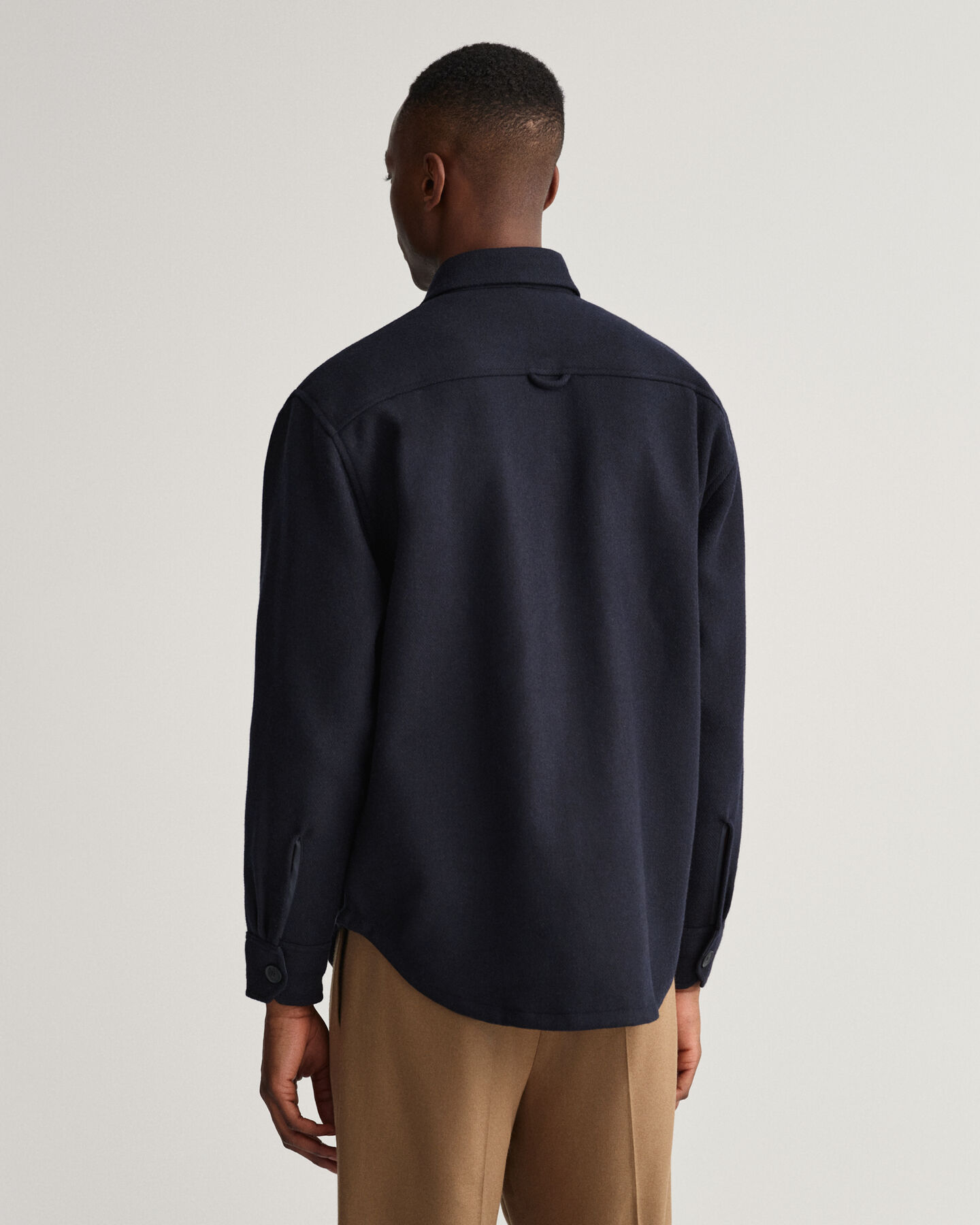 Camicia giacca in misto lana