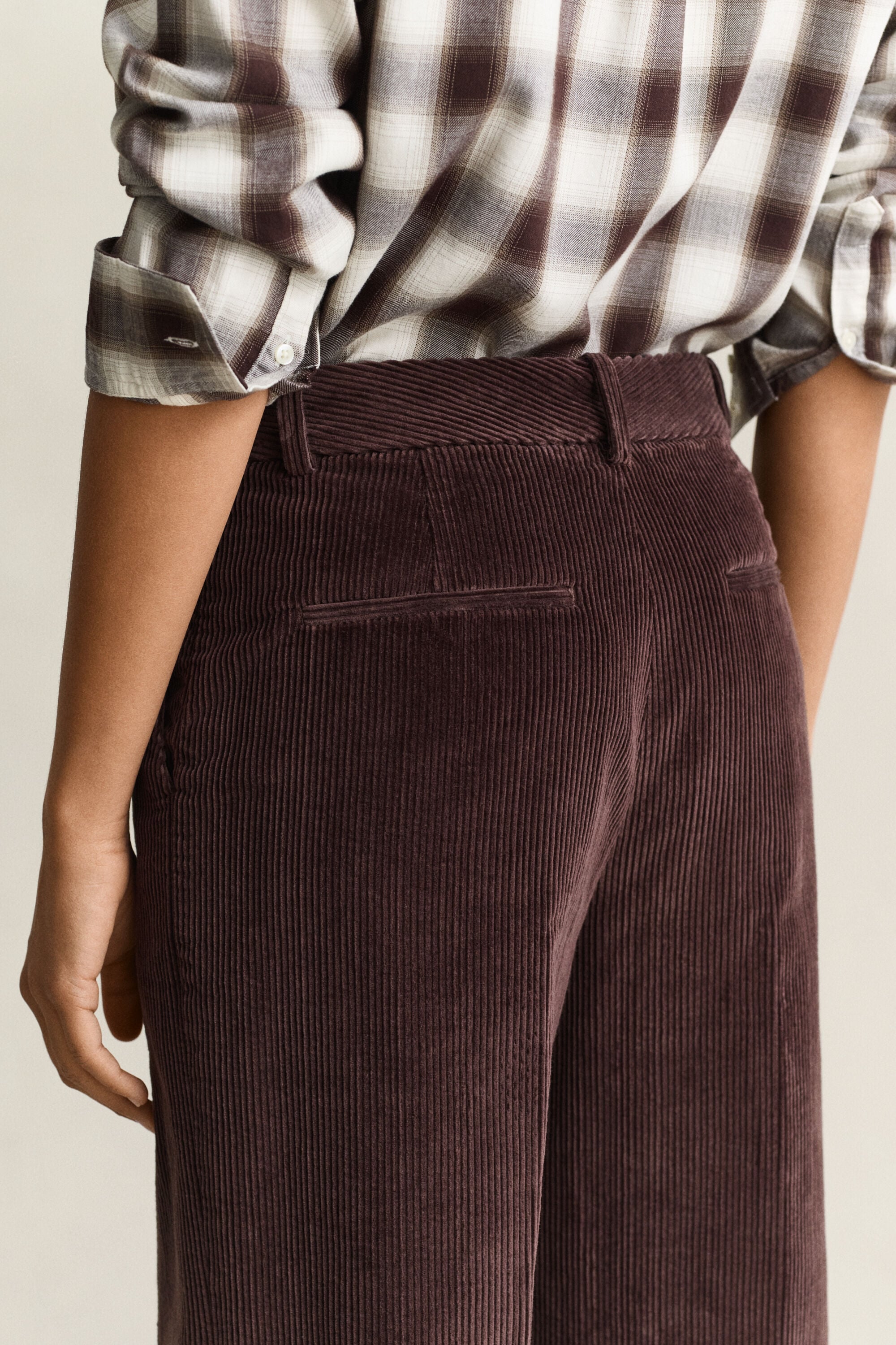 Pantaloni sartoriali in velluto a coste