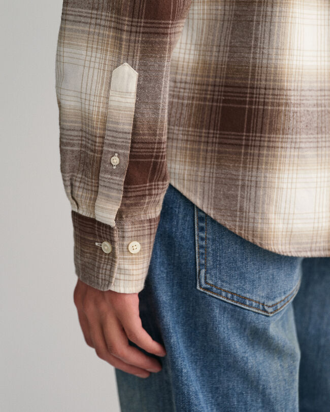 Camicia in flanella Shadow a quadri regular fit