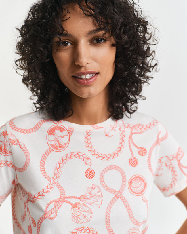 T-shirt Sailing con stampa