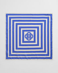 Sciarpa in seta stampa a righe