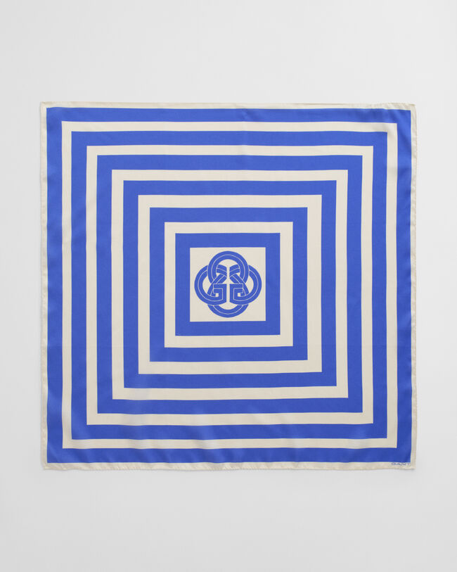 Sciarpa in seta stampa a righe