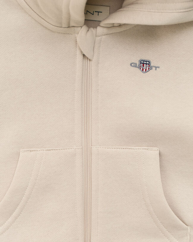 Felpa con cappuccio e zip Shield Baby