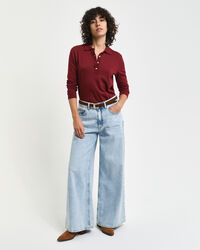 Polo maniche lunghe senza cuciture