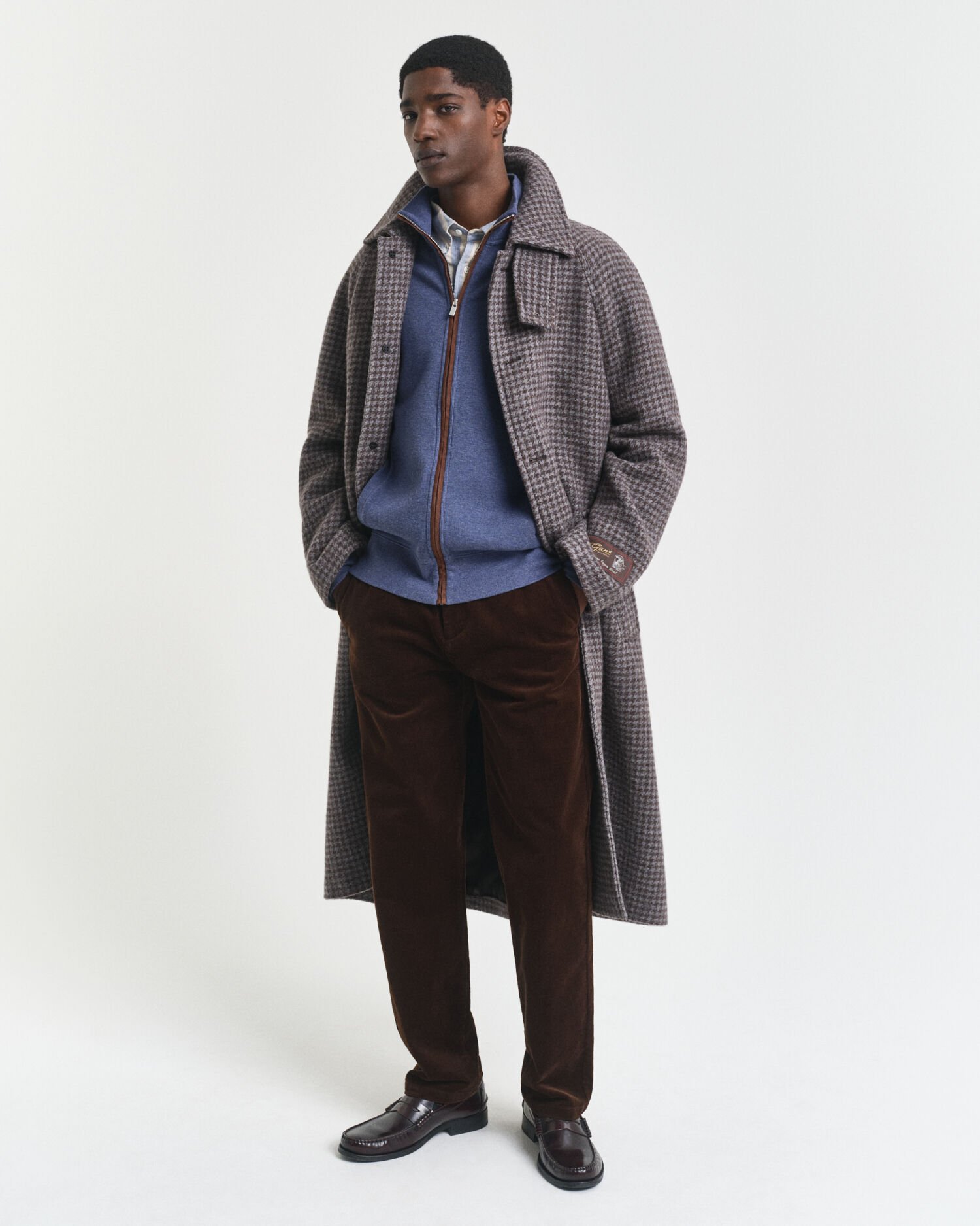 Cardigan con zip Sacker Rib