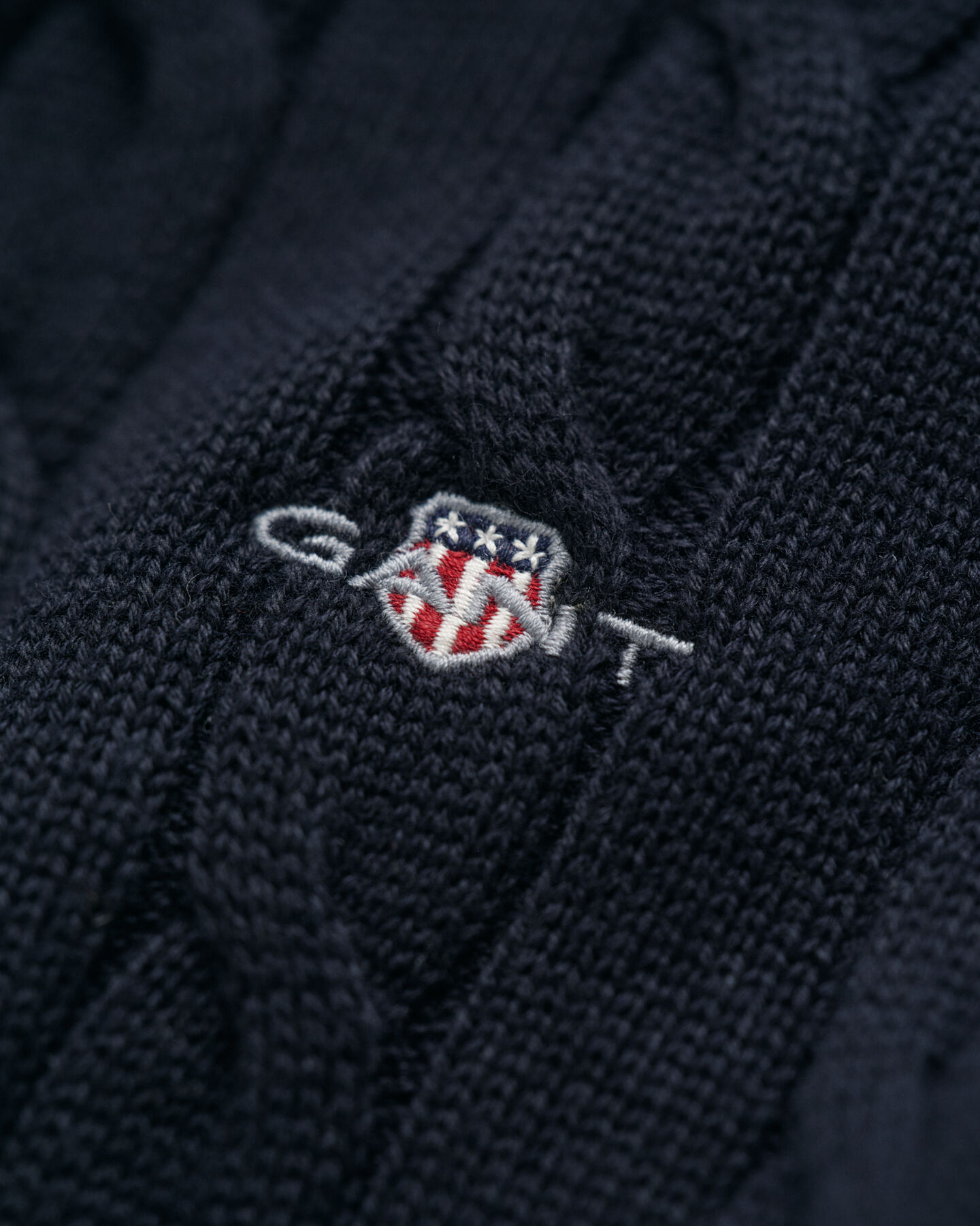 Maglia con zip corta in cotone a trecce Teens