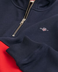 Felpa Shield colour block con zip corta Teens