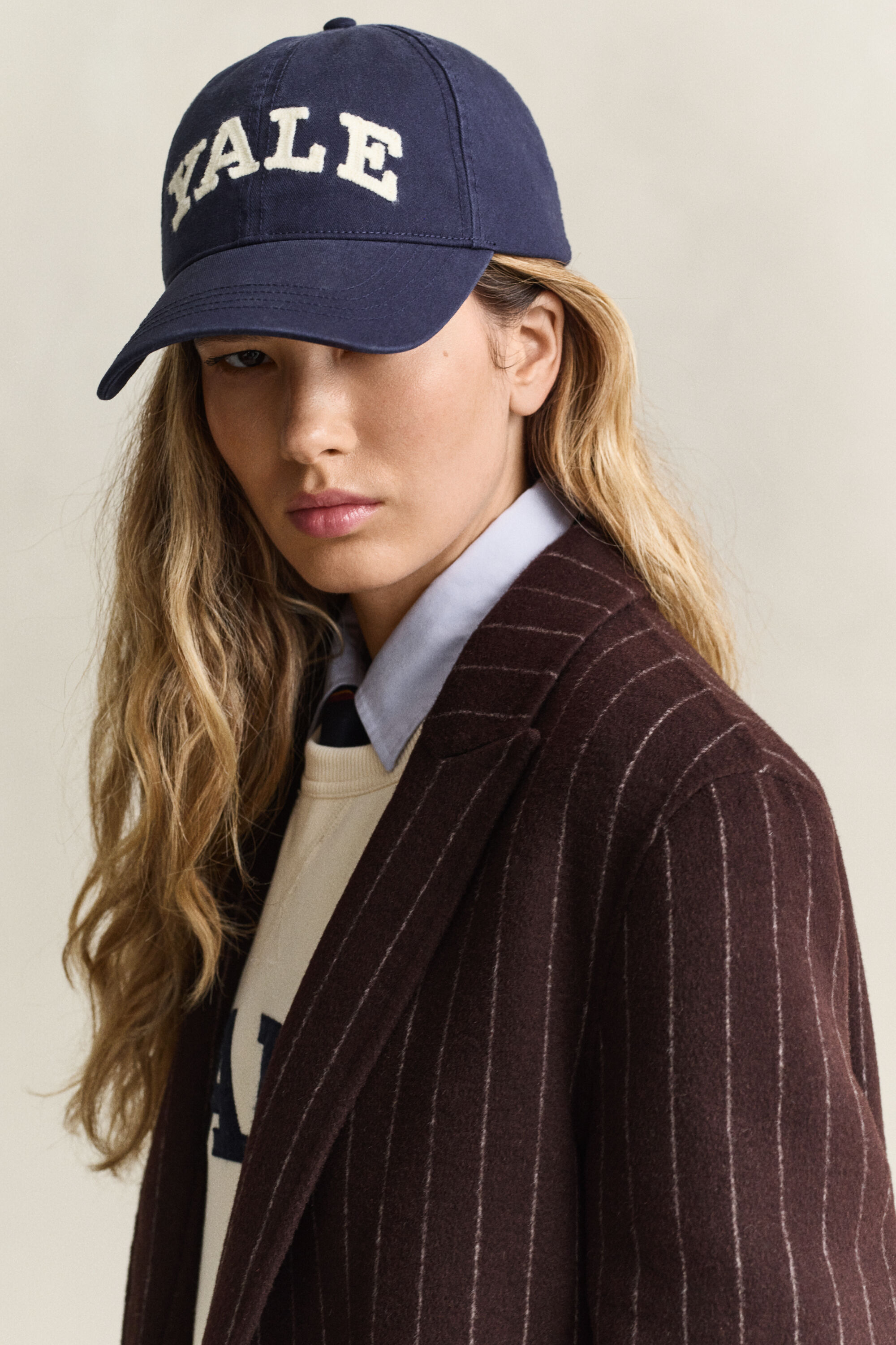 Cappellino Gant x Yale in twill di cotone