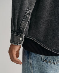 Camicia di jeans Heavy d&eacute;lav&eacute; oversize
