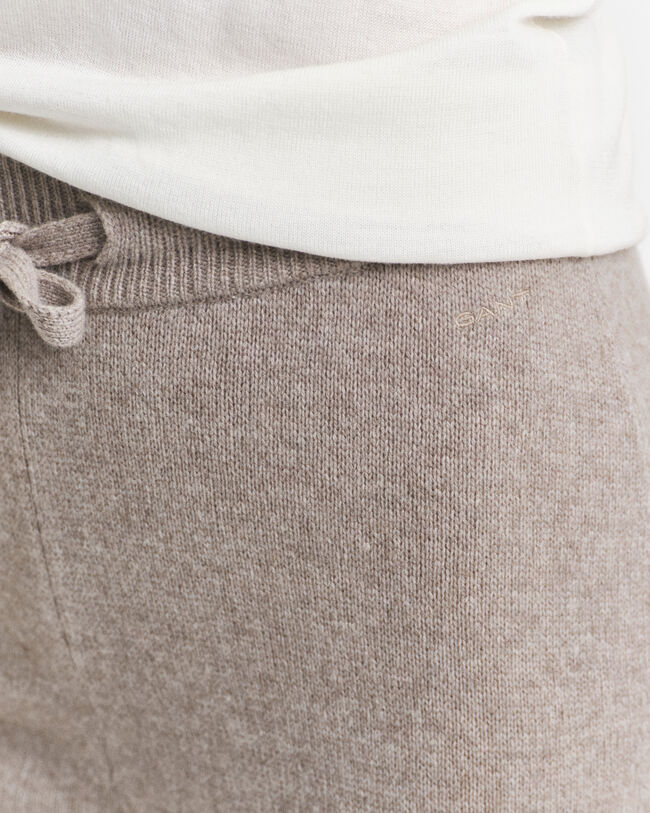 Pantaloni in maglia di lana