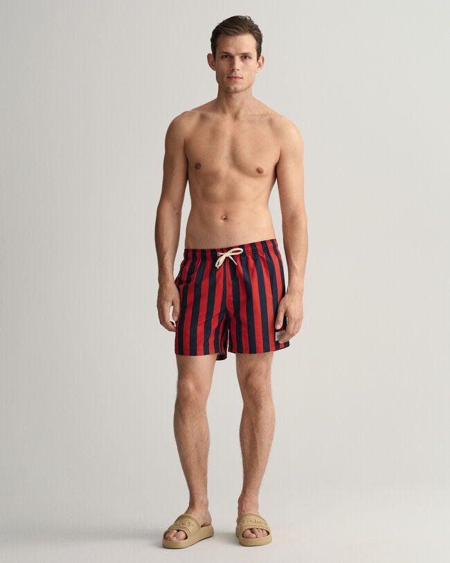 Pantaloncini da bagno a righe larghe classic fit