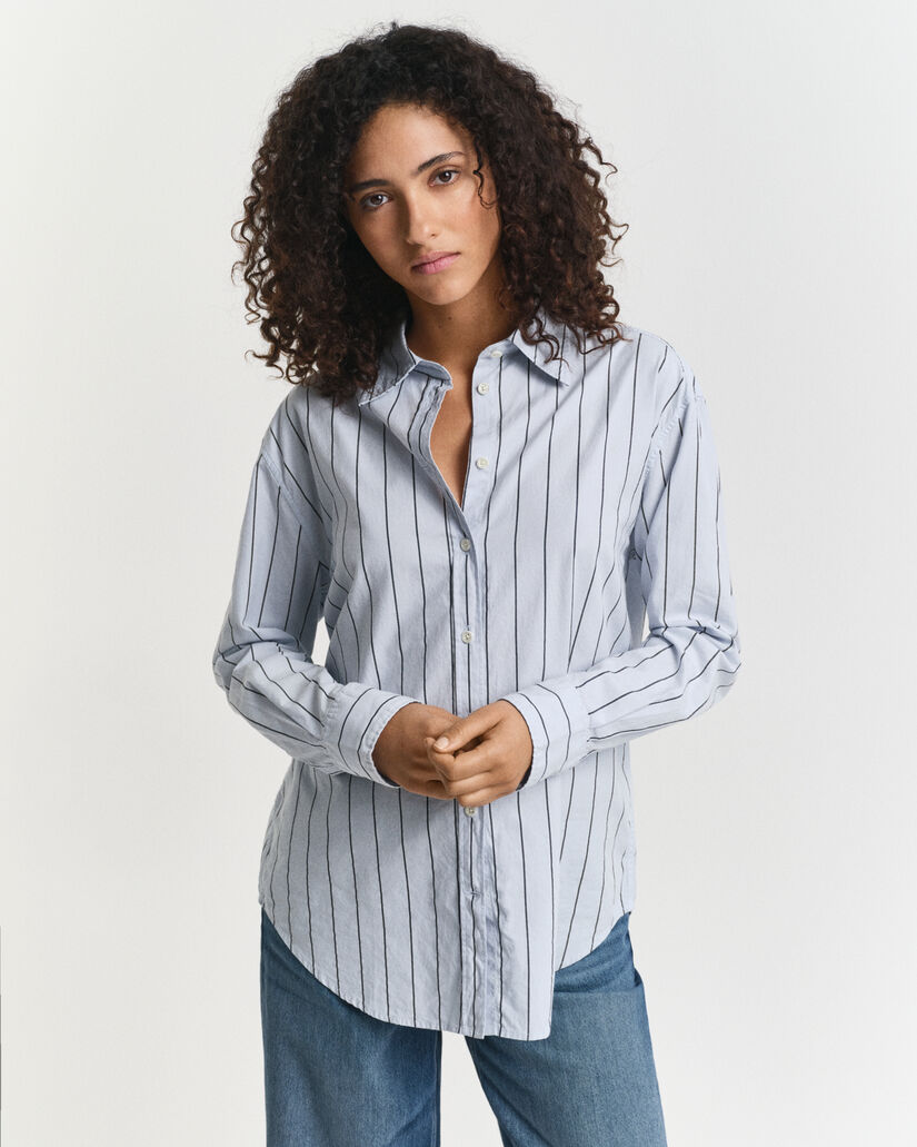 Camicia Luxury Oxford a righe relaxed fit