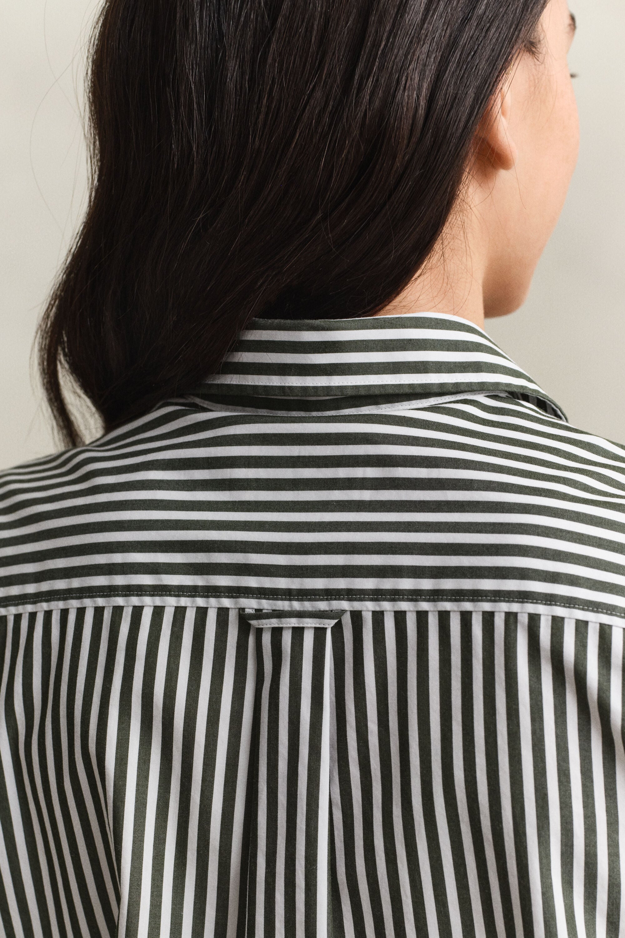 Camicia classica in popeline a righe regular fit