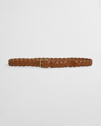 Cintura in pelle intrecciata