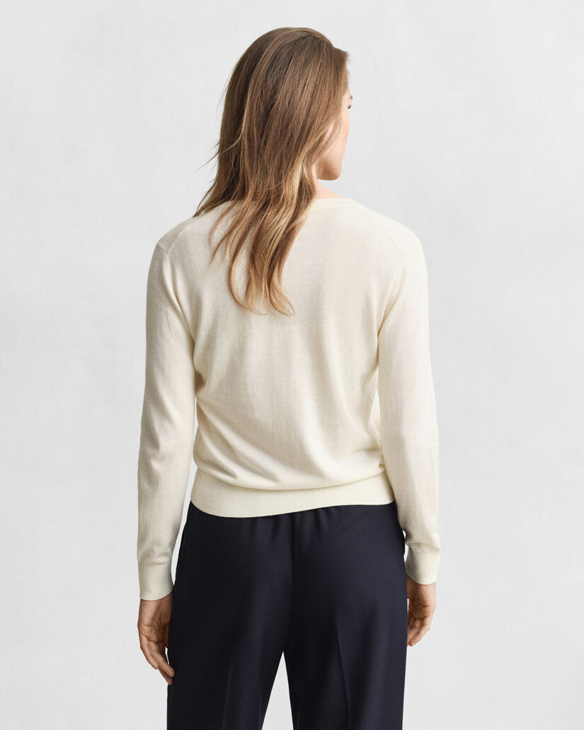 Cardigan girocollo leggero