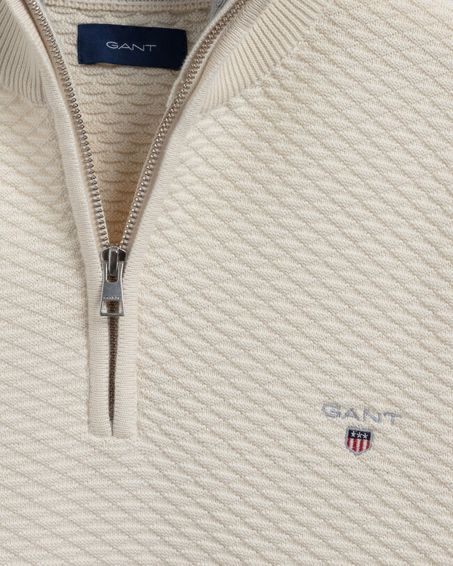 Maglia Triangle Texture con zip corta