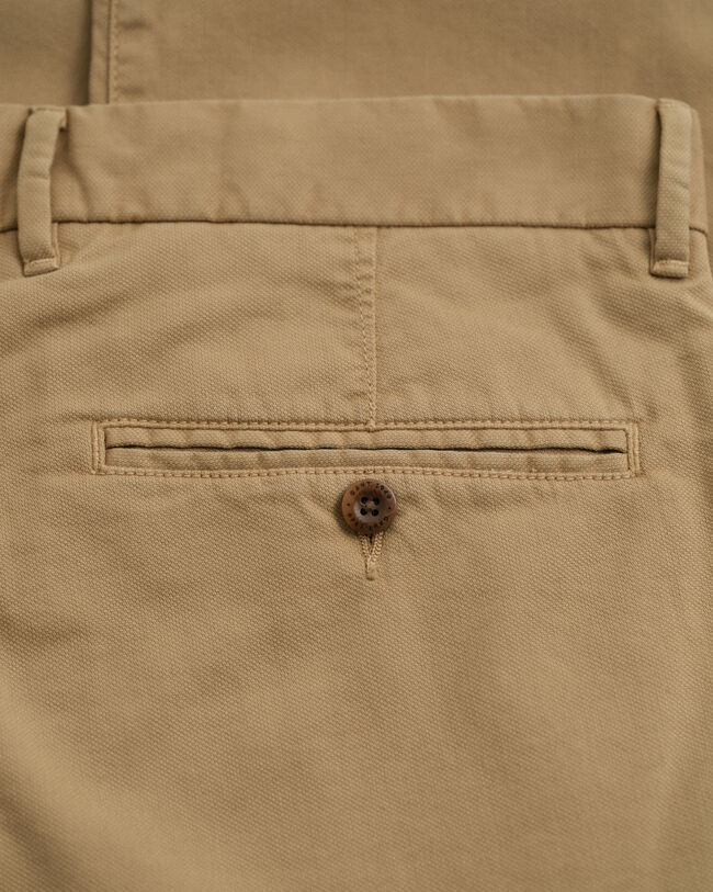 Pantaloni chino strutturati a ratiera slim fit