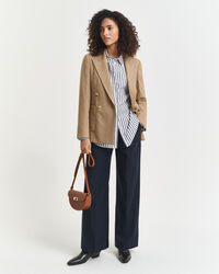 Camicia classica in popeline a righe relaxed fit