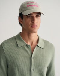 Camicia a maniche corte con lavorazione testurizzata