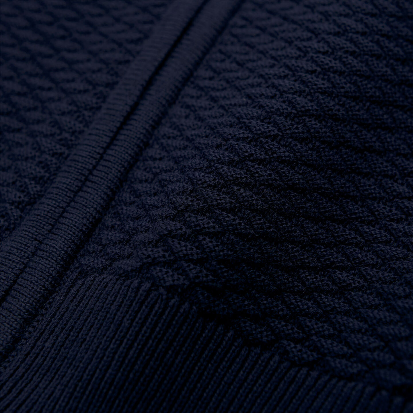 Maglia Triangle Texture con zip lunga