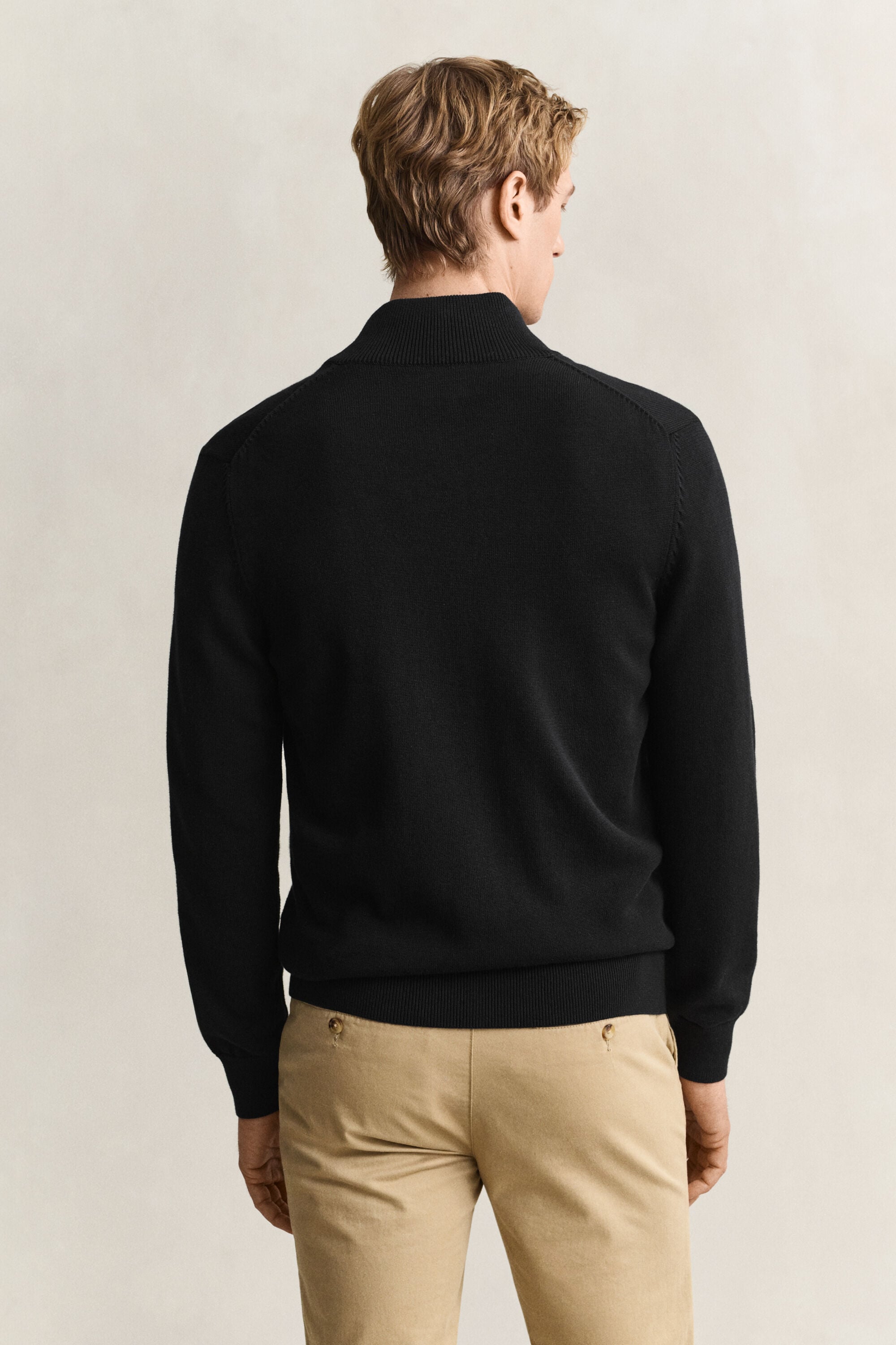 Cardigan in cotone casual con zip