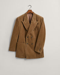 Blazer doppiopetto da abito in velluto a coste